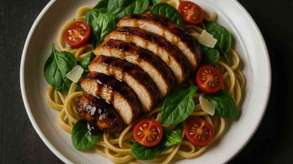 Easy Balsamic Chicken and Pasta Recipe